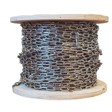 Цепь нержавеющая короткозвенная калиброванная A2 5х15х6х17х165 мм EN 818-7-2010